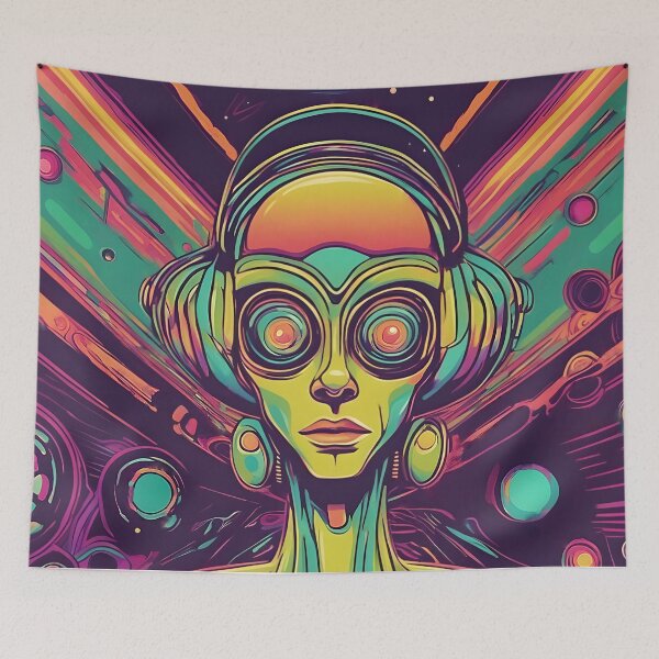 Item preview, 70s Retro Style Alien designed and sold by ExtraEm.