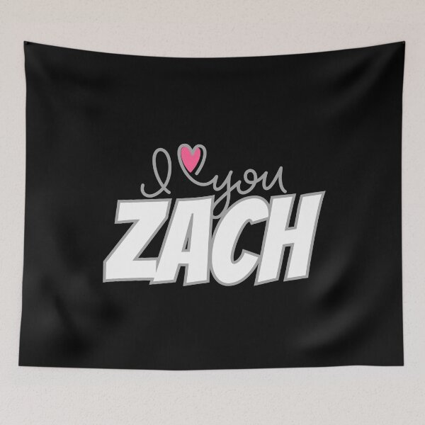 Item preview, I Love Zach Heart Zach Loves Zack designed and sold by BunBuntheDog-.