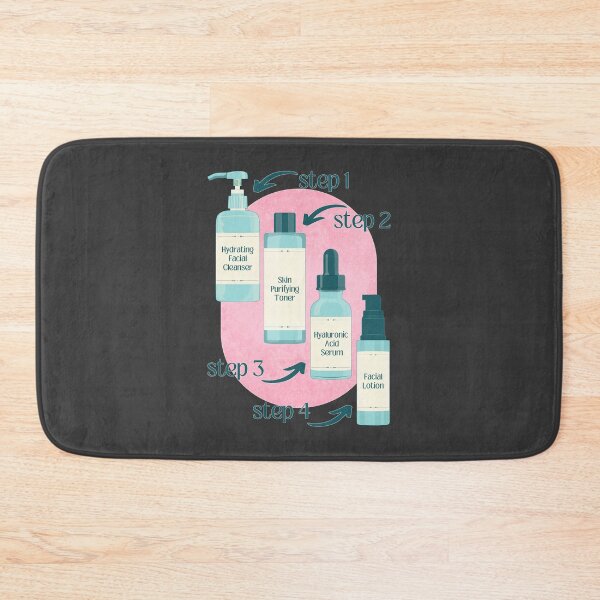 Item preview, Cleanser Toner Serum Lotion Skincare Steps Beauty Secrets designed and sold by ObsidianDaz.