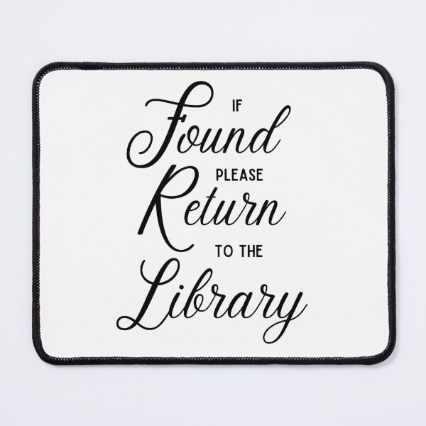 Item preview, If Found Please Return to the Library designed and sold by ArtofAddison.