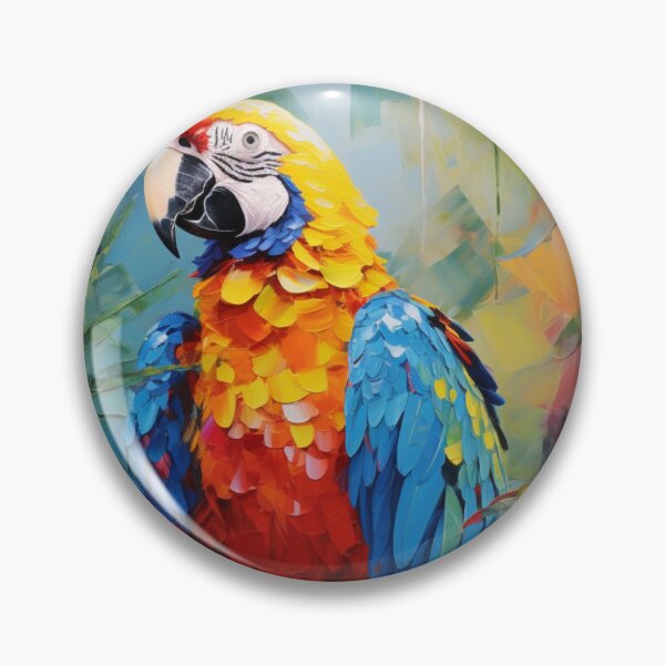 Item preview, Impressionism tropical bird designed and sold by patternshoprad.