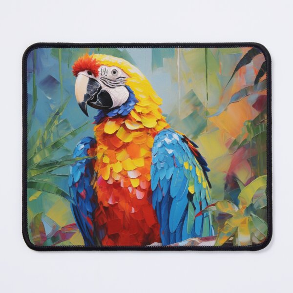 Item preview, Impressionism tropical bird designed and sold by patternshoprad.