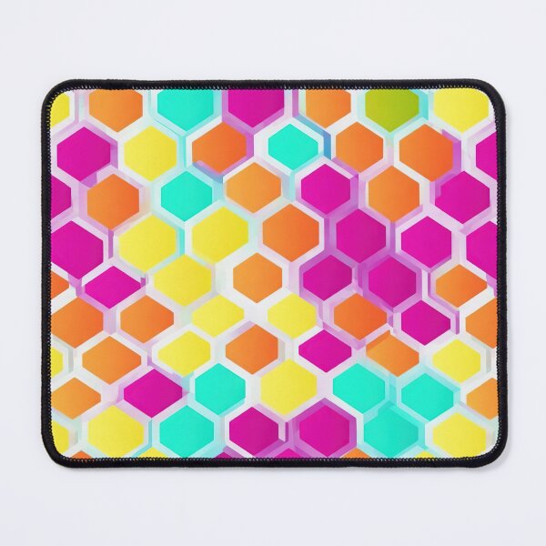 Item preview, Colorful and abstract honeycomb pattern designed and sold by CoolPixels.