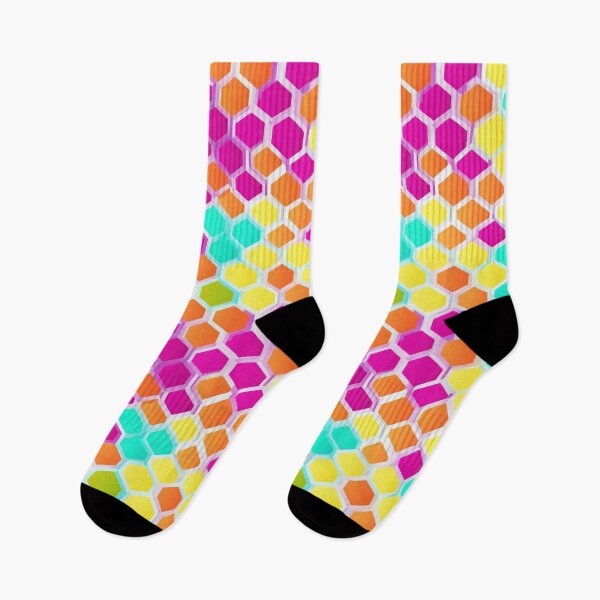 Item preview, Colorful and abstract honeycomb pattern designed and sold by CoolPixels.