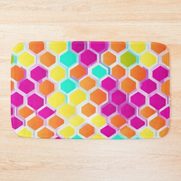 Item preview, Colorful and abstract honeycomb pattern designed and sold by CoolPixels.