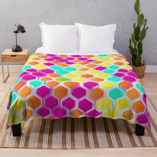 Item preview, Colorful and abstract honeycomb pattern designed and sold by CoolPixels.