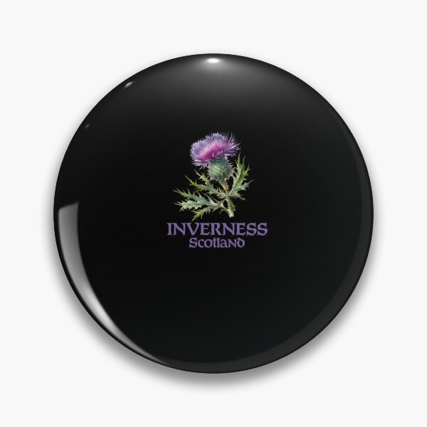 Item preview, Inverness Scotland Watercolor Thistle  designed and sold by MissRasheedHam.
