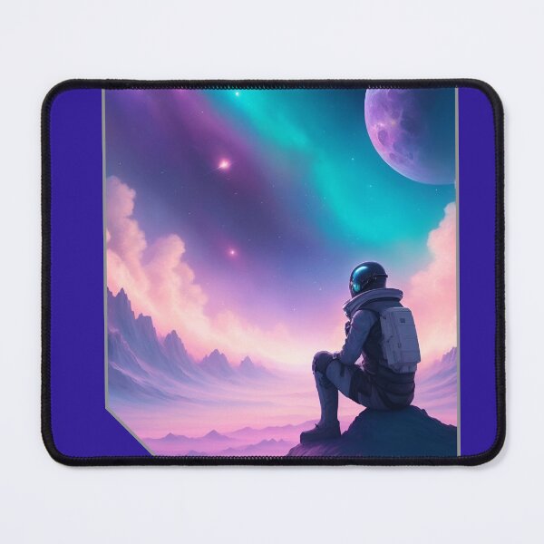 Item preview, Journey into Solitude: 'Starry-Eyed Dreamer' Astronaut Art - Cosmic Exploration at its Finest! designed and sold by zax454.