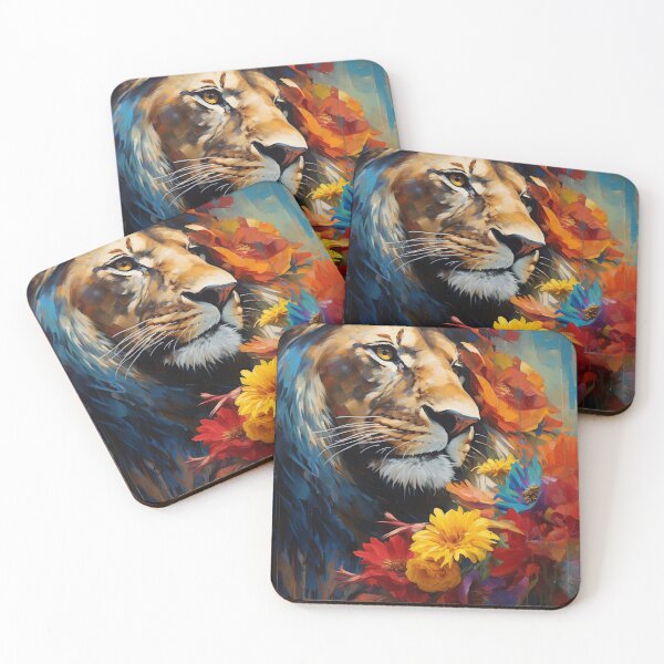 Item preview, Impressionism lion designed and sold by patternshoprad.
