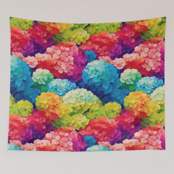 Item preview, Multicolor Hydrangea flower designed and sold by CoolPixels.