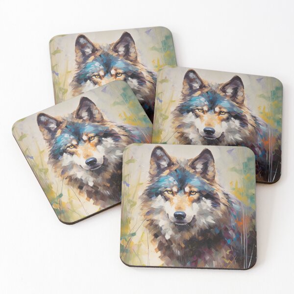 Item preview, Impressionism wolf designed and sold by patternshoprad.