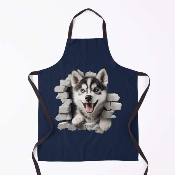 Item preview, Raza de perro husky siberiano saliendo de la pared #5 designed and sold by DogDigiArt.