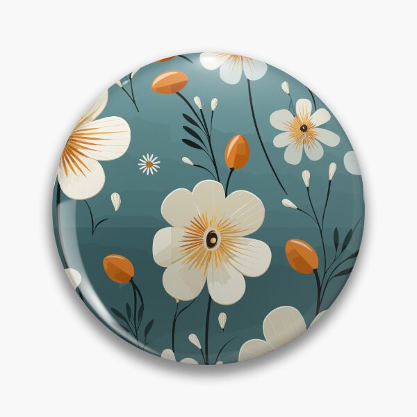 Artikelvorschau, Einfache minimalistische Blumen, Vintage-Blumen - Blumenmuster entworfen und verkauft von Just-Flowers.