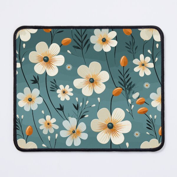 Aperçu de l'œuvre Fleurs minimalistes simples, fleurs vintage - motif floral créée et vendue par Just-Flowers.