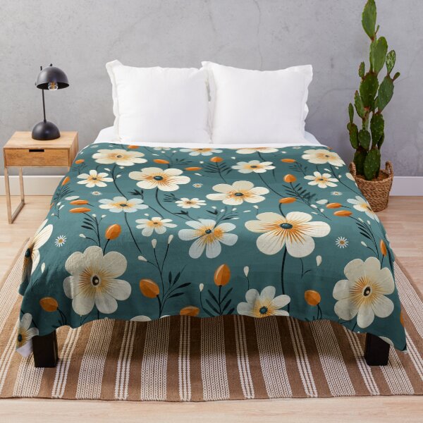 Artikelvorschau, Einfache minimalistische Blumen, Vintage-Blumen - Blumenmuster entworfen und verkauft von Just-Flowers.