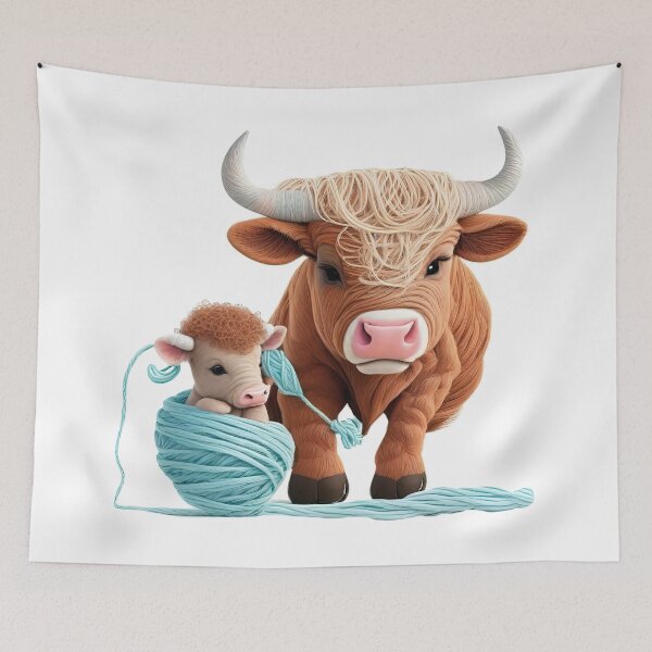 Item preview, So naughty that the mother bull had to tie up the baby bull. designed and sold by Natcharee.