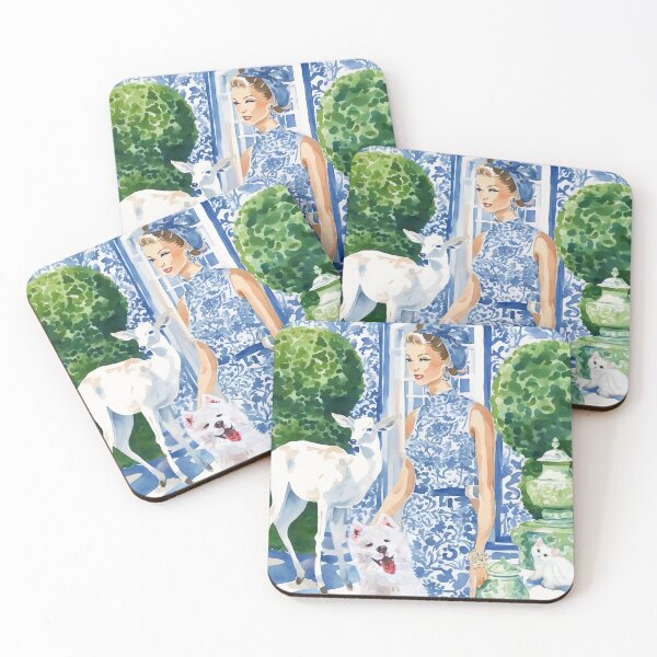 Item preview, The world in blue and white designed and sold by SophieClimaArt.