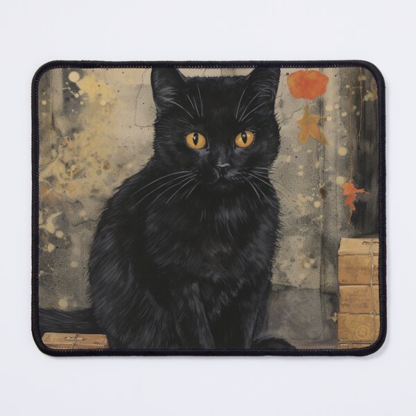 Item preview, Black Cat Read A Book Vintage Poster designed and sold by Sromwit Bunrid.