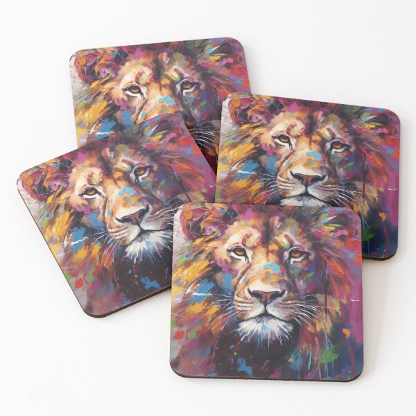 Item preview, Impressionism lion designed and sold by patternshoprad.
