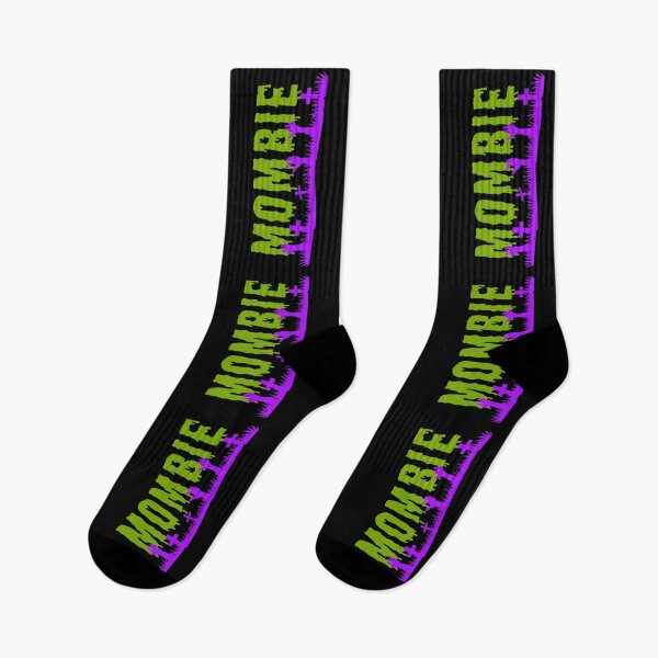 Item preview, Mombie Zombie Mom Halloween Drippy Font Purple Green Undead Graveyard designed and sold by MunsyArt.