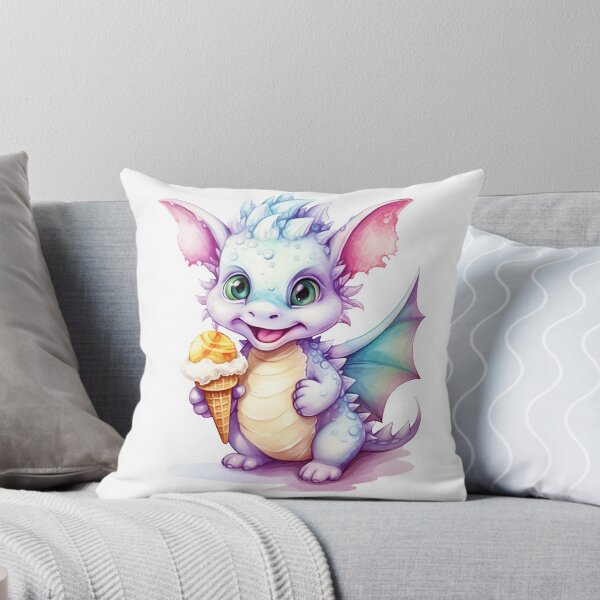 Item preview, Cute Dragon  Enjoying  an Ice Cream Cone designed and sold by MyMagicalPlace.