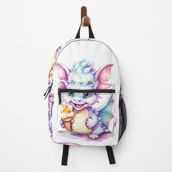 Item preview, Cute Dragon Enjoying an Ice Cream Cone designed and sold by MyMagicalPlace.
