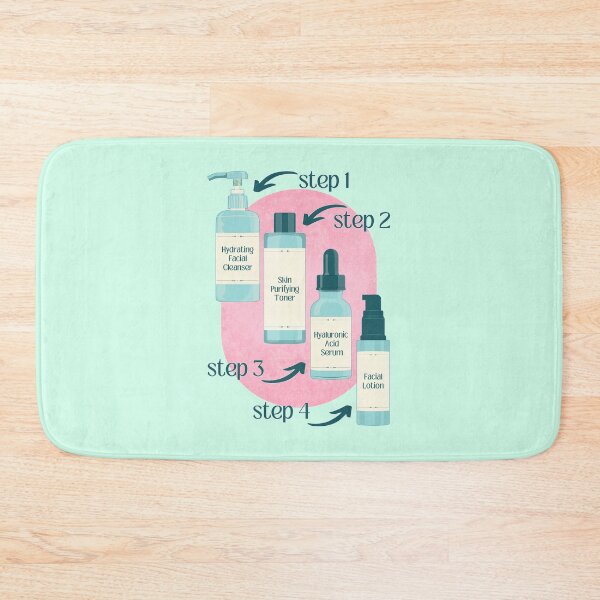 Item preview, Cleanser Toner Serum Lotion Skincare Steps Beauty Secrets designed and sold by ObsidianDaz.