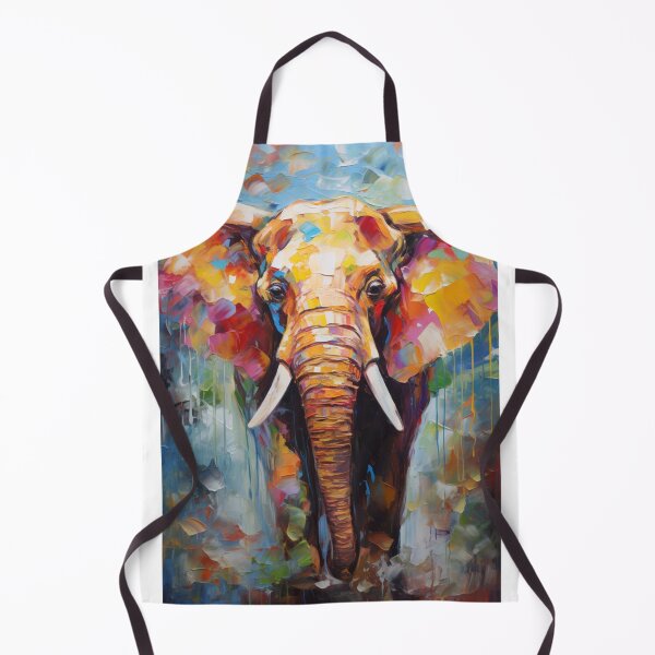 Item preview, impressionism elephant designed and sold by patternshoprad.