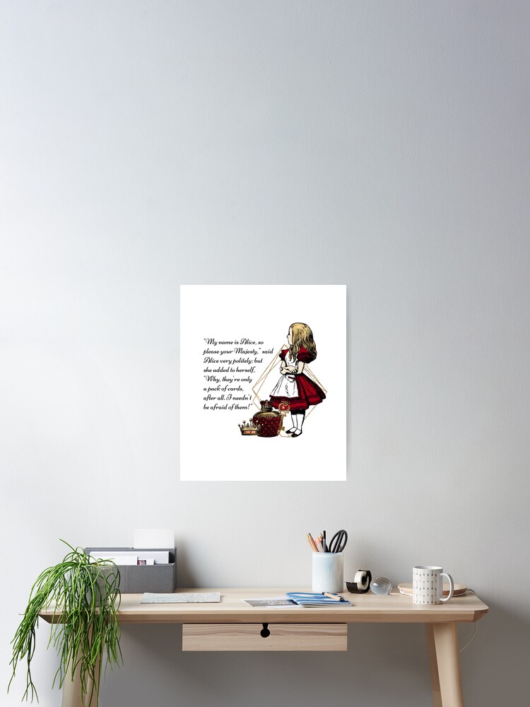 Alice in Wonderland #101 Red Series - Birthday Gifts Best Friend, Sister,  Graphic Tee, Christmas Gift for Her, Teacher's Day Appreciation Canvas  Print for Sale by AcesInfinity