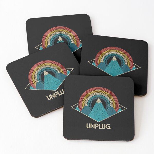 Item preview, Unplug Vintage Mountains Nature Hiking Camping Outdoor  designed and sold by RaulJordan.