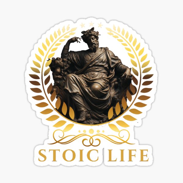 Stoic Wisdom Art. Sticker