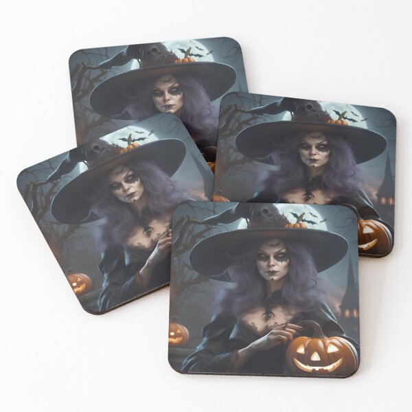 Item preview, Creepy pumpkin witch designed and sold by Maths-4-Nerds.