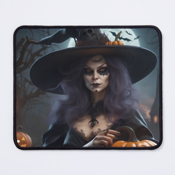 Item preview, Creepy pumpkin witch designed and sold by Maths-4-Nerds.