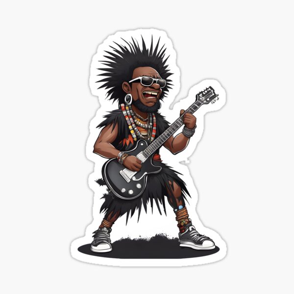 Artikel-Vorschau von Gitarrenhelden – African Tribal Chief II, designt und verkauft von DevemDavam.