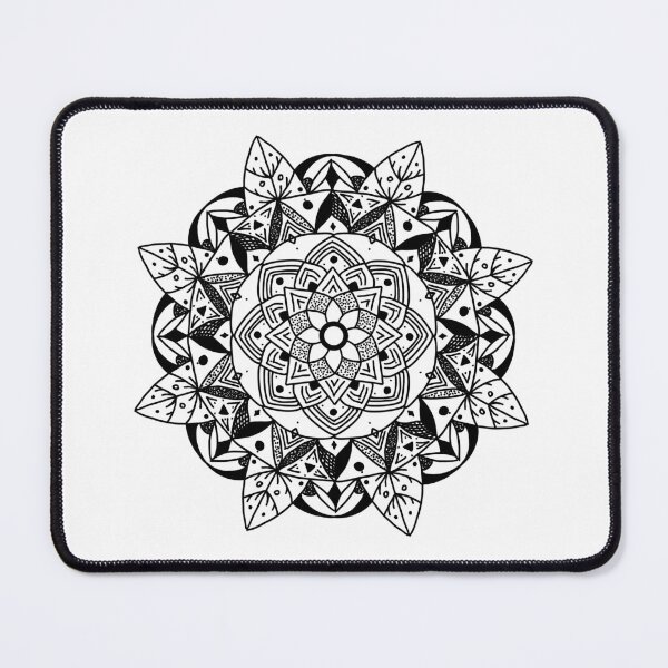 Item preview, flower leaf geometic mandala | queenoflaura designed and sold by queenoflaura.