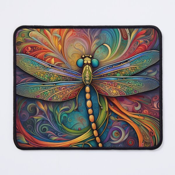 Item preview, Dragonfly Art Nouveau Painting designed and sold by druidwolfart.