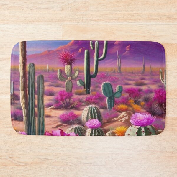 Item preview, Desert landscape with flowering cactuses designed and sold by M-Y-A-R-T-.