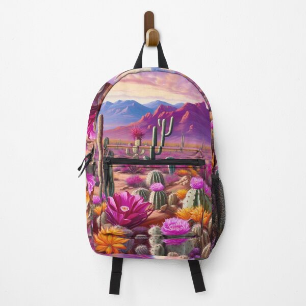Item preview, Desert landscape with flowering cactuses designed and sold by M-Y-A-R-T-.
