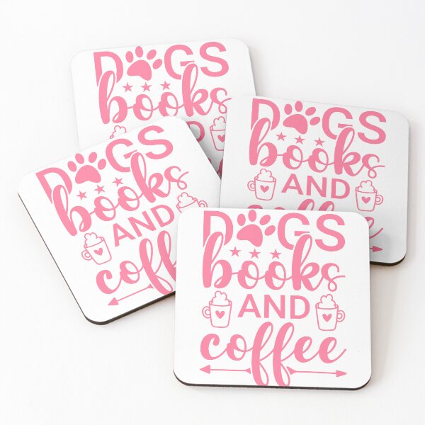 Item preview, Dogs, Books, and Coffee texts designed and sold by coolteesok.