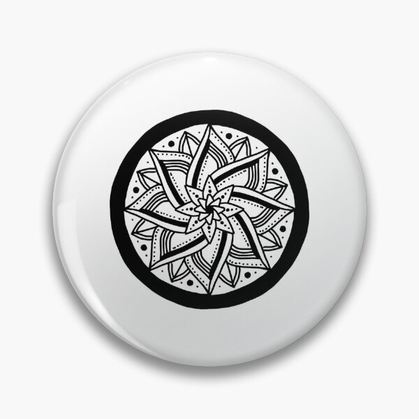 Item preview, circle flower dot geometic mandala | queenoflaura designed and sold by queenoflaura.