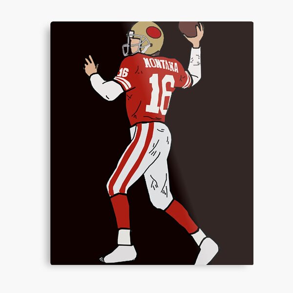 San Francisco 49Ers #16 Jersey Joe Montana Black Throwback