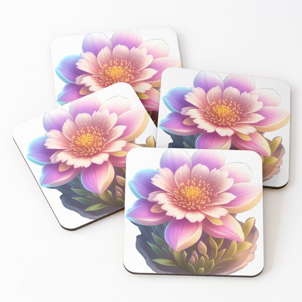 Item preview, Underwater Galaxy Flower Sticker: Cosmic Elegance on White (83) designed and sold by WASjourney.