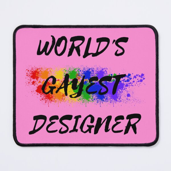 Item preview, World's Gayest Designer For Proud Gay Designers In Pink designed and sold by LuckyKermit.