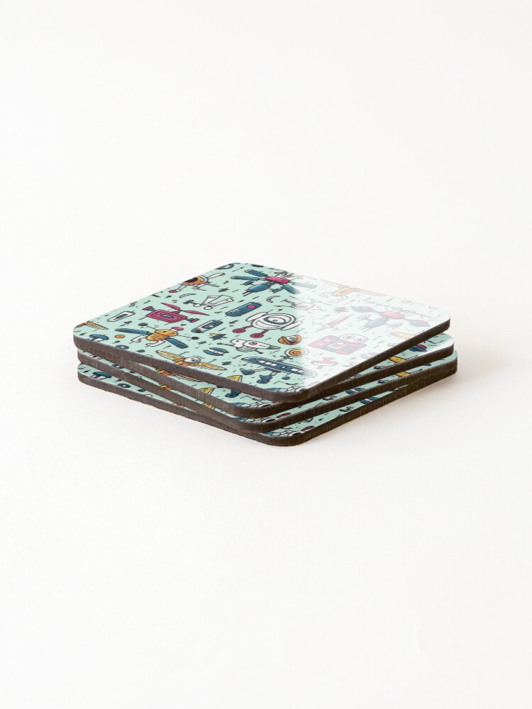 Thumbnail 4 of 5, Coasters (Set of 4), pattern designed and sold by patternshoprad.