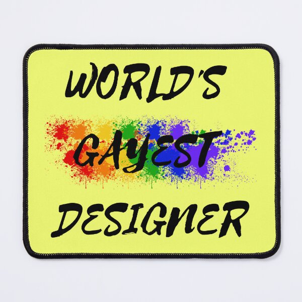 Item preview, World's Gayest Designer For Proud Gay Designers In Yellow designed and sold by LuckyKermit.