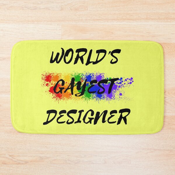 Item preview, World's Gayest Designer For Proud Gay Designers In Yellow designed and sold by LuckyKermit.