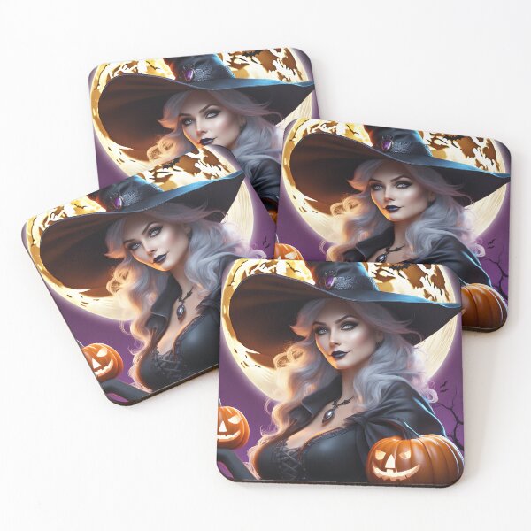 Item preview, Witch with pumpkin  designed and sold by Maths-4-Nerds.