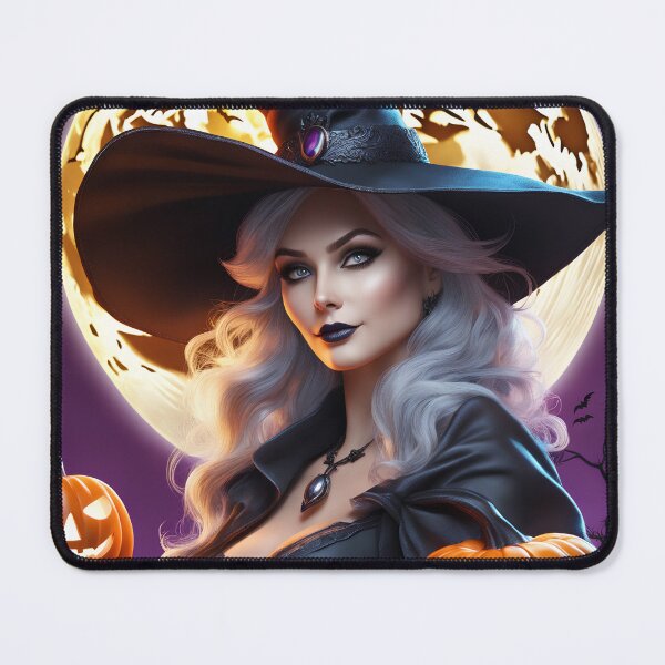 Item preview, Witch with pumpkin  designed and sold by Maths-4-Nerds.