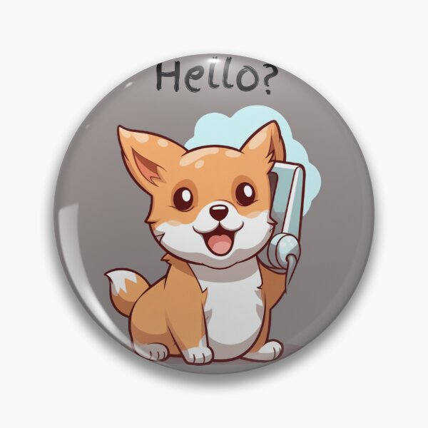Item preview, Cute Corgi dog on the phone designed and sold by JadesignFang.