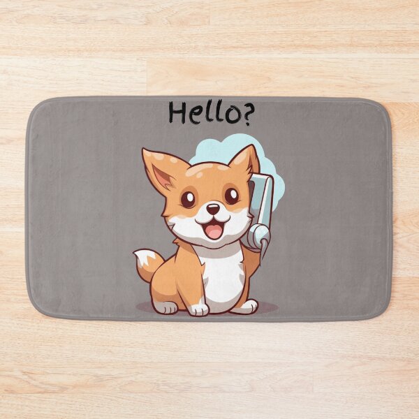 Item preview, Cute Corgi dog on the phone designed and sold by JadesignFang.